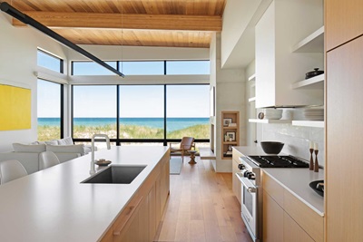 A kitchen featuring a Marvin Elevate direct glaze window