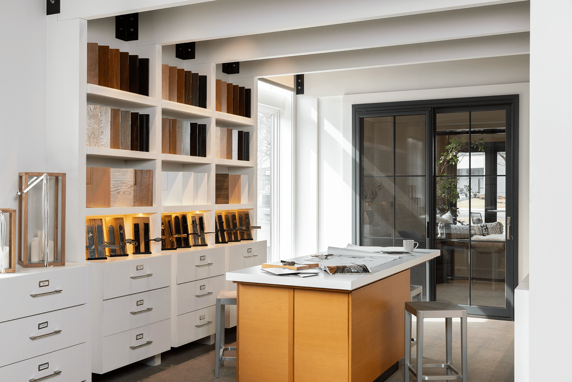 The interior of 7 Tide in Boston.
