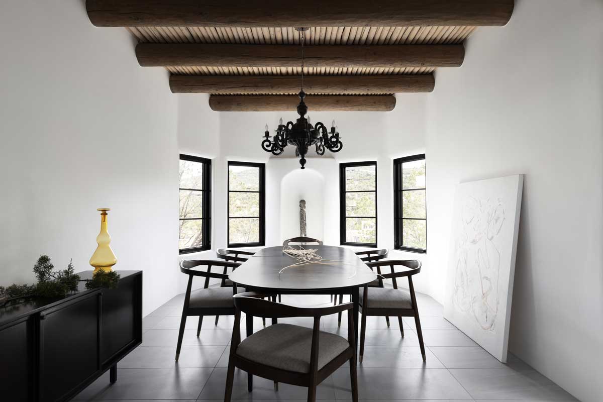 Adobe Style Home in Santa Fe Featuring Marvin Ultimate Windows