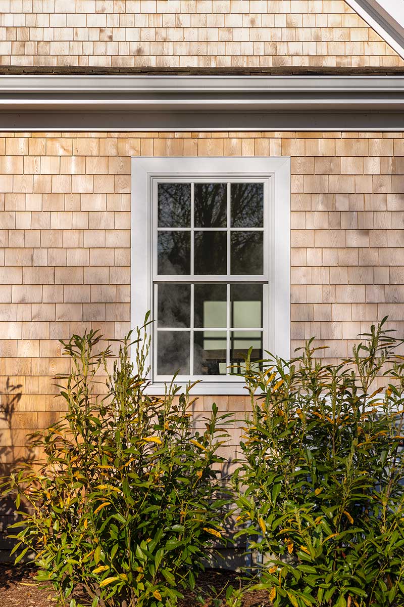 A Marvin Elevate Double Hung window on a traditional home in Duxbury, MA.