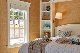 Bedroom with Marvin Elevate Double Hung window