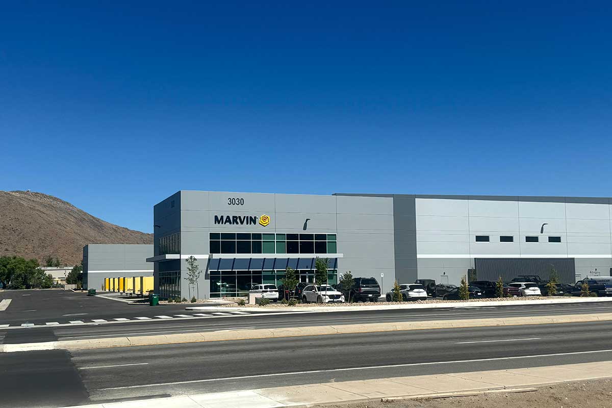 Exterior image of Marvin Distribution Center in Reno, Nevada