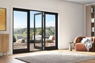 Living Room with Marvin Elevate Outswing French Door